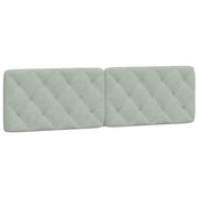 Cuscino Testiera Grigio Chiaro 180 cm in Velluto CFW8096249