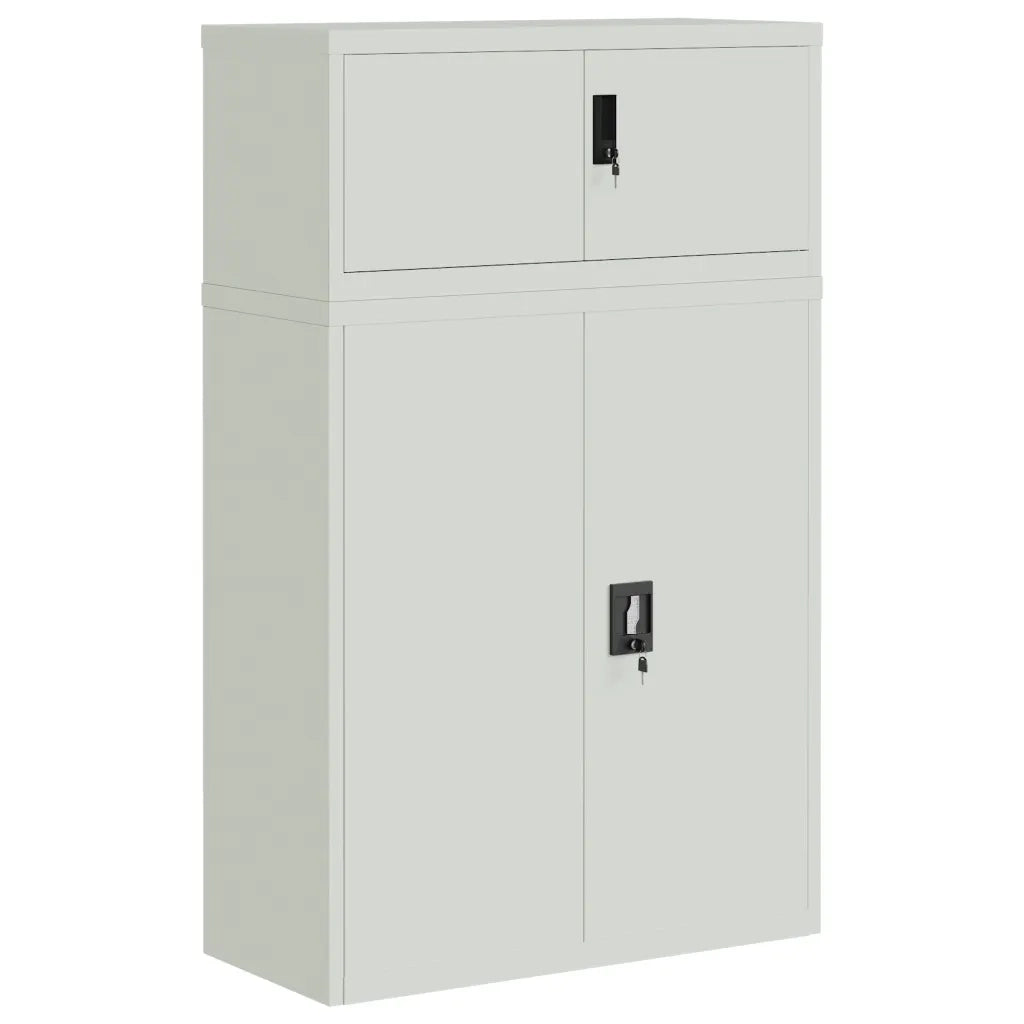 Armadio Classificatore Grigio Chiaro 90x40x145 cm in Acciaiocod mxl 125471
