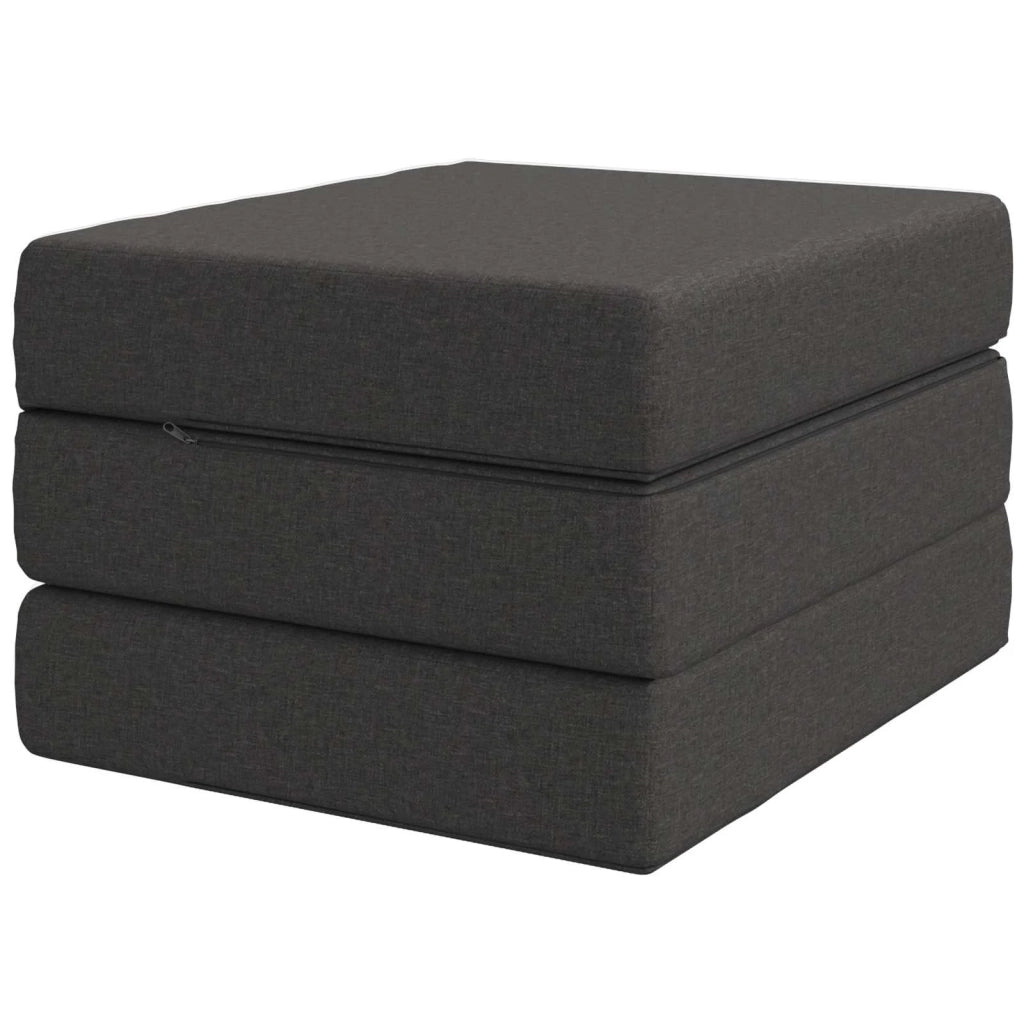 Divano Letto Pieghevole 90 x 63 x 45 cm Grigio Scuro 900149