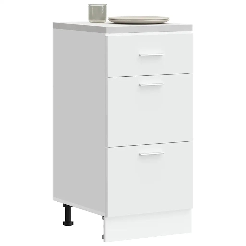 vidaXL Armadio Inferiore “Lyon” Bianco 40x46x81,5 cm