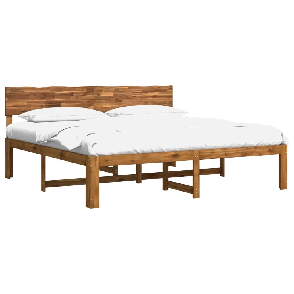 Letto matrimoniale con testiera ROSTOCK Naturale 180 x 200 cm 3405435