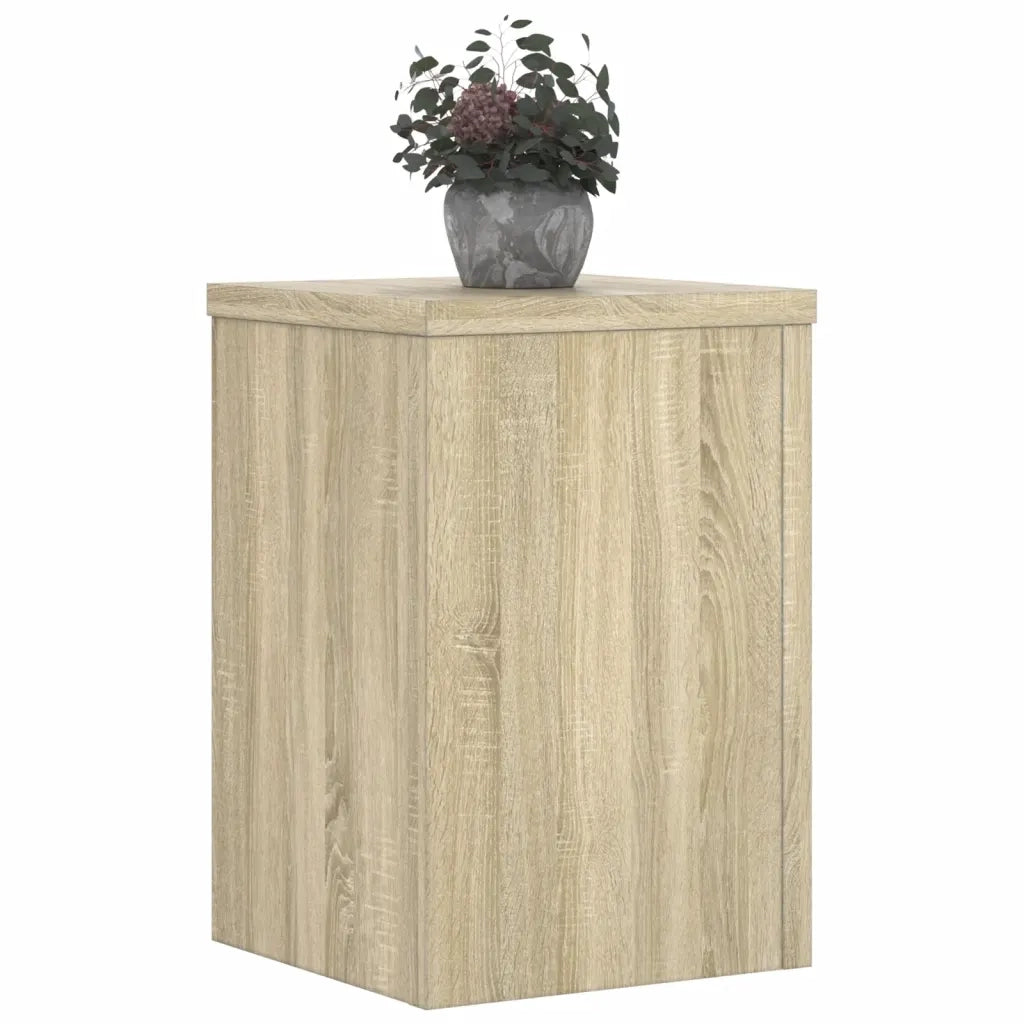 Supporti per piante | Sostegno per piante 2 pz Rovere 20x20x30 cm in Multistrato