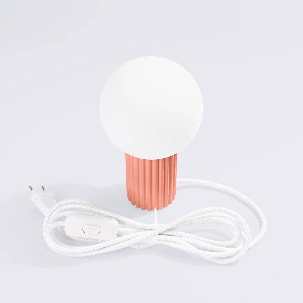 Lampada da tavolo moderna pesca, globo vetro G9 8W SFERA