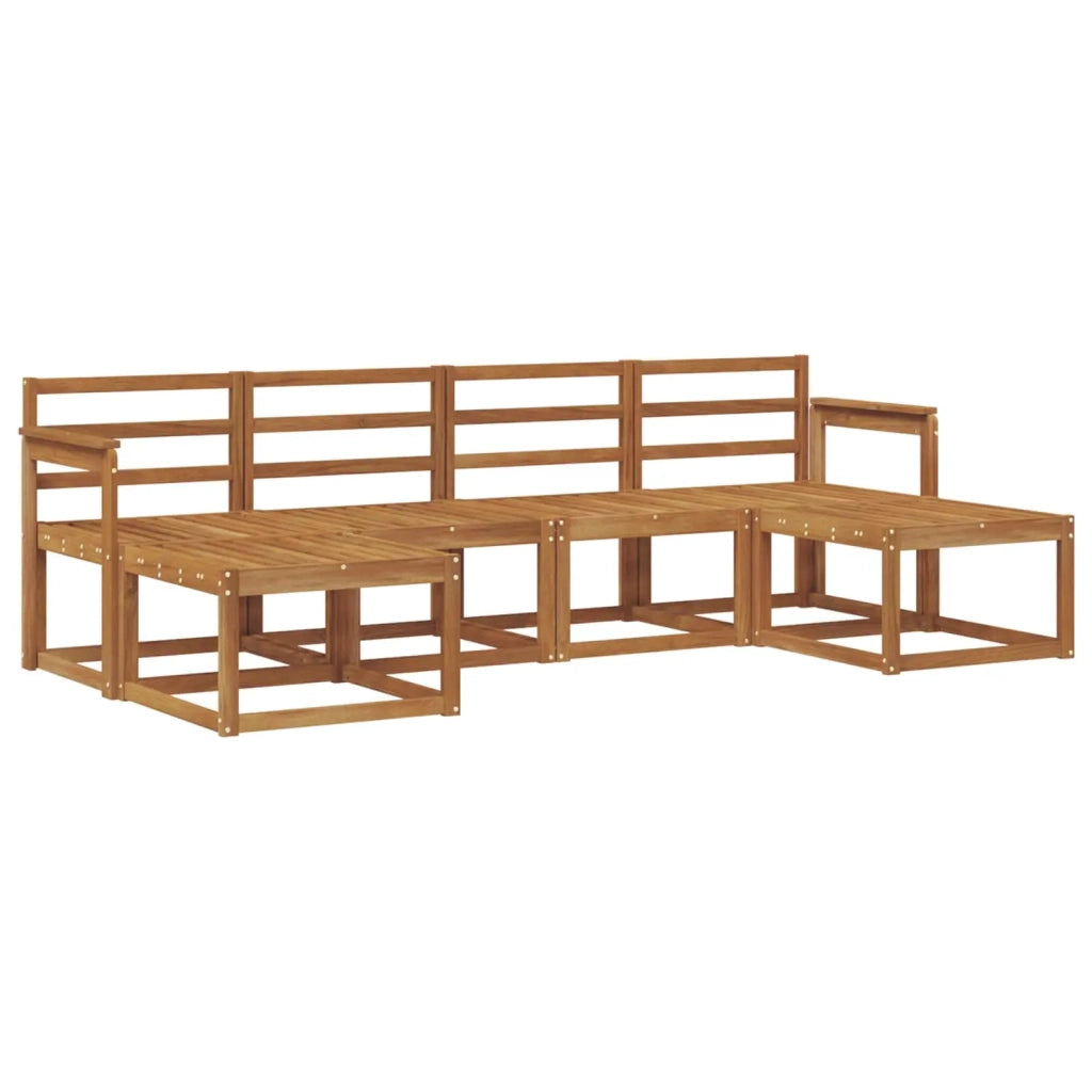 Set di divani da esterno 6 pcs Naturale