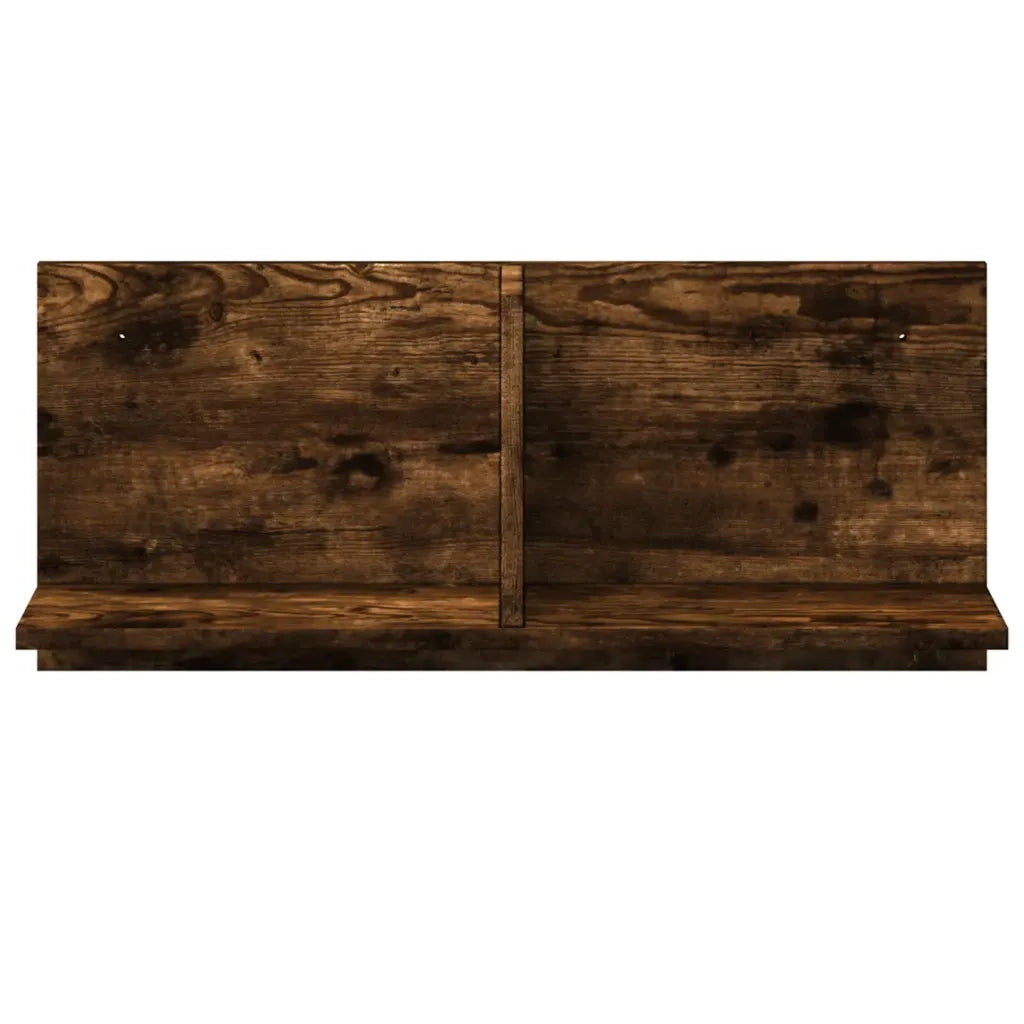 Mobile a Parete 70x16,5x30 cm Rovere Fumo in Legno Multistrato
