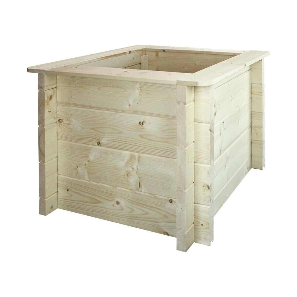 L?aiuola di giardino sopraelevata in legno - 58x58x46 cm - Timbela M617