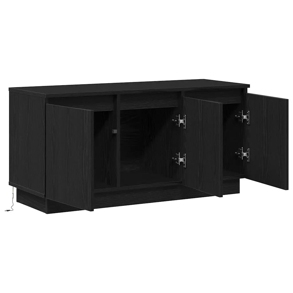 Mobile TV-Credenza per TV-Console TV Rovere Nero 100 x 38 x 49 cm Legno multistrato