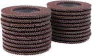 Dischi a schiuma abrasiva 100x16mm 20pz - Raso rossastro - Dischi con cinta adesiva - Design a coperchio ribaltabile - Sostituzione rapida
