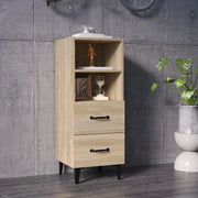 Credenza Rovere Sonoma 34,5x34x90 cm in Legno Multistrato cod mxl 19585