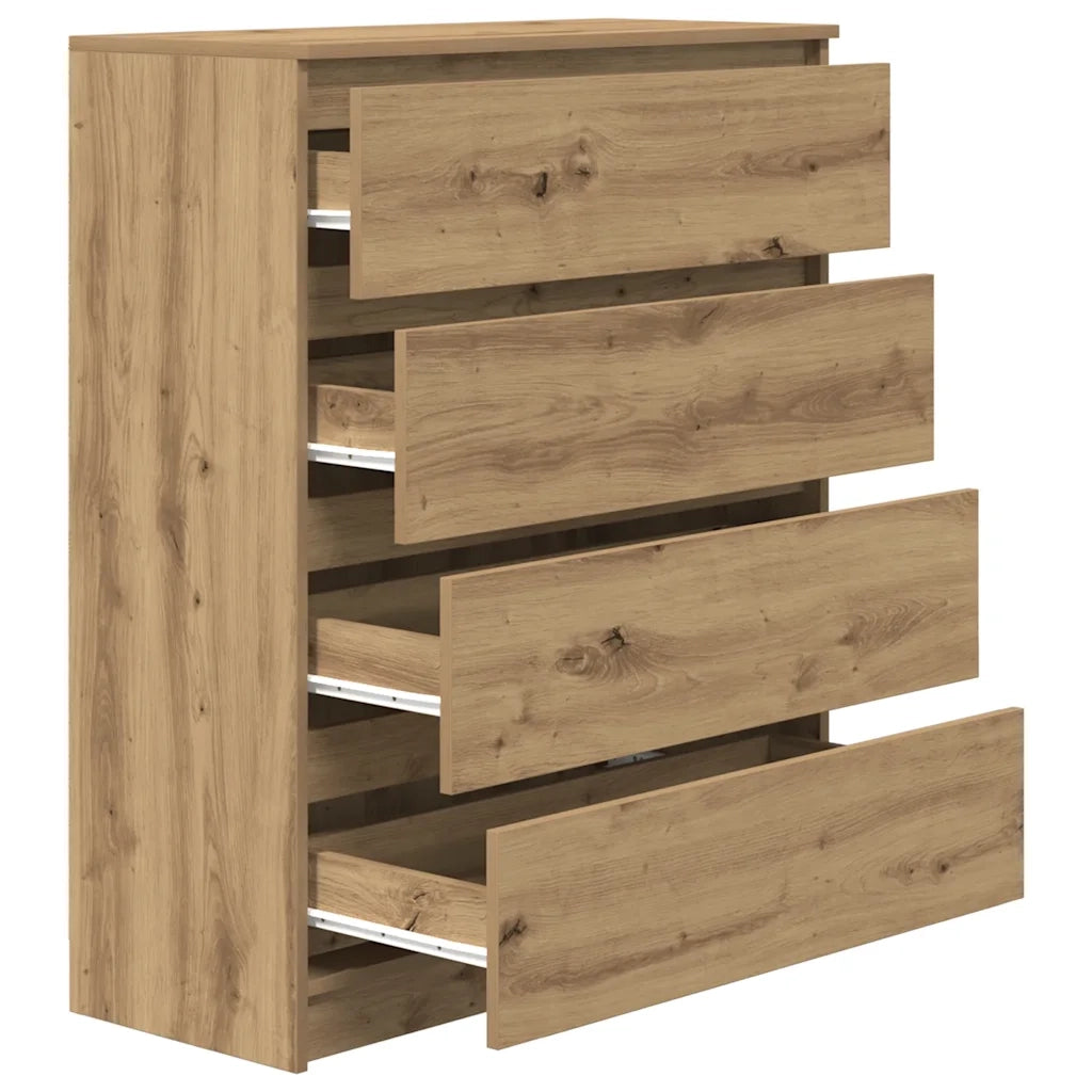 Credenza Rovere Artigianale 80x35x99 cm in Legno Multistrato 3328488