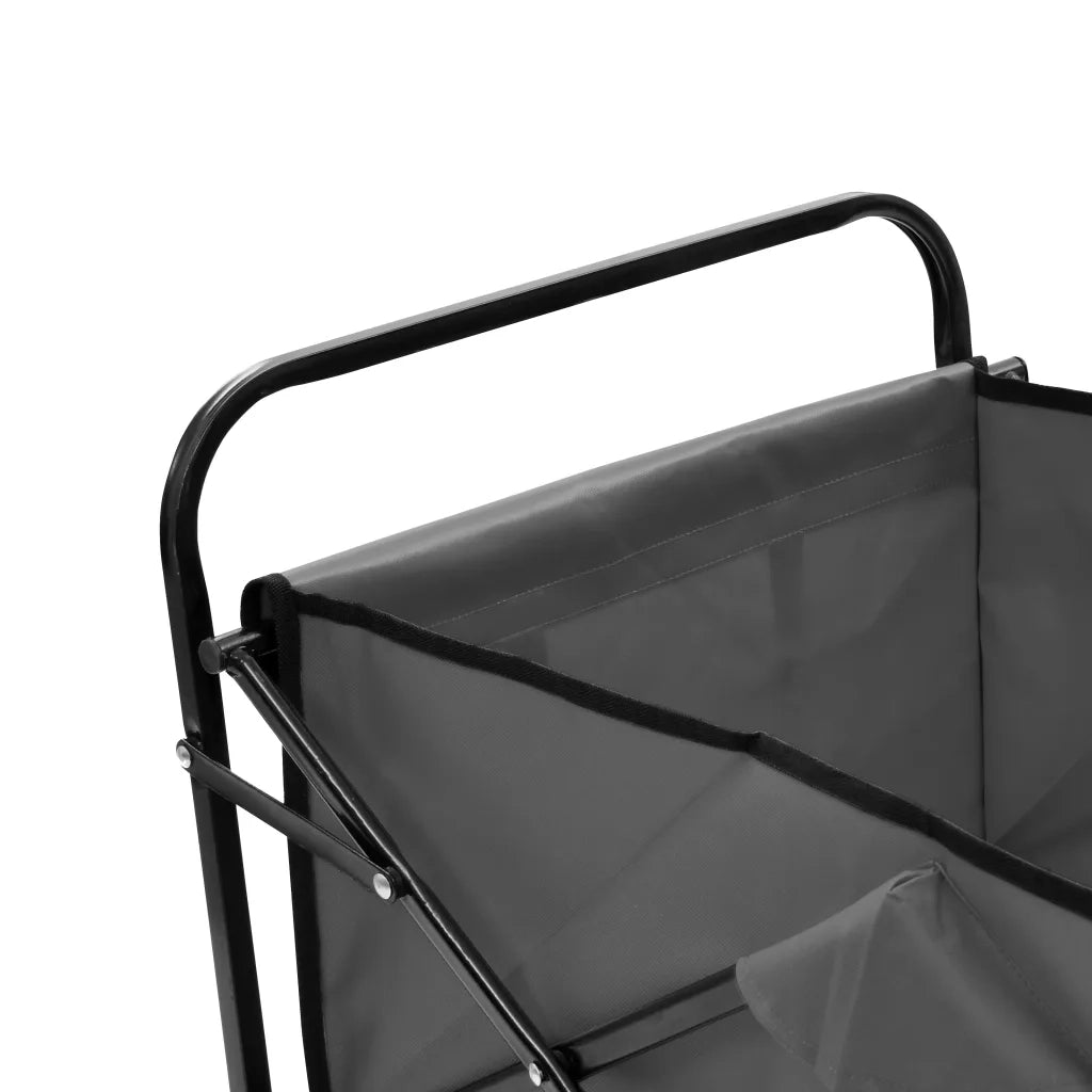 Carrello Pieghevole a Mano in Acciaio Grigio cod mxl 52798