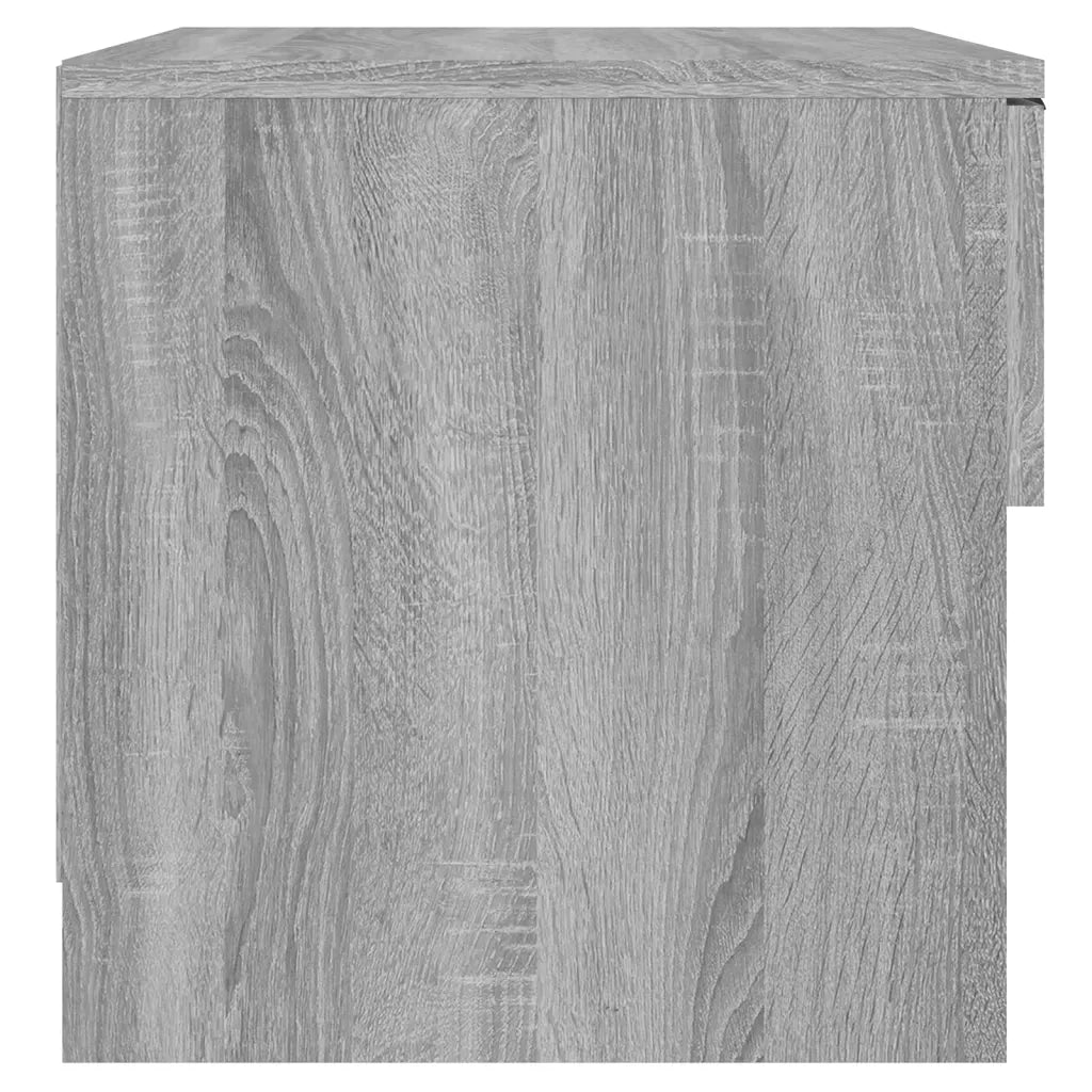 Comodini 2pz Grigio Sonoma in Legno Multistrato 817048