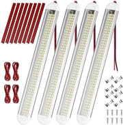 Fornitura di 4 pezzi di LED Strip per l'illuminazione interna - 12V - 1600 Lumen - Impermeabile - Illuminazione per auto e camper