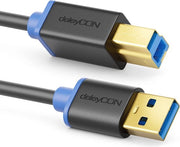 Cavo di rete USB 3.0 3,0m A a B - Connessione veloce 5 Gbit/s per stampante e scanner