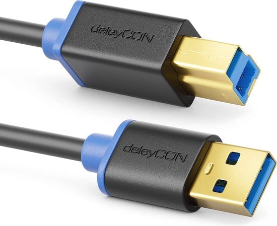 Cavo di rete USB 3.0 3,0m A a B - Connessione veloce 5 Gbit/s per stampante e scanner