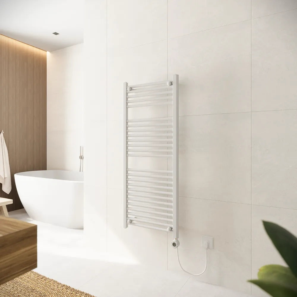 Termoarredo elettrico 1200x500 bianco opaco interasse 450 | Polaris
