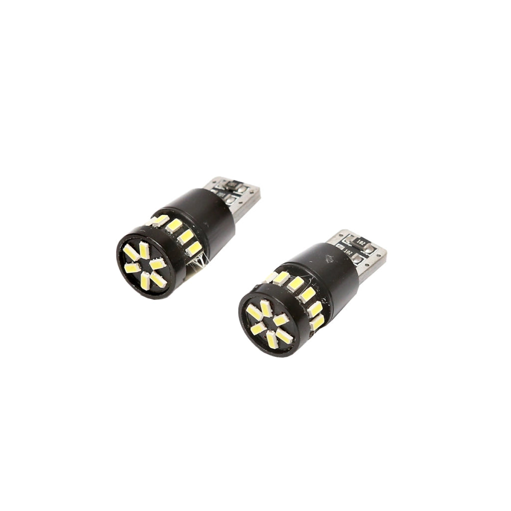 Set di 2 lampadine LED SMD 12V T10 0,12A luce calda