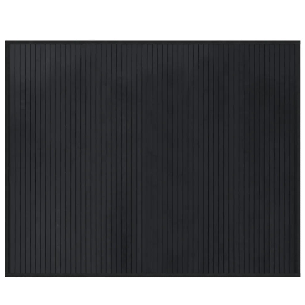 Tappeto del soggiorno | Tappeto Rettangolare Nero 80x100 cm in Bamb¨´