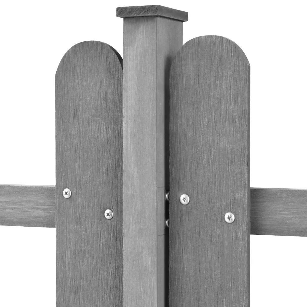 Staccionata con Montanti 3 pz in WPC 600x60 cm 42826