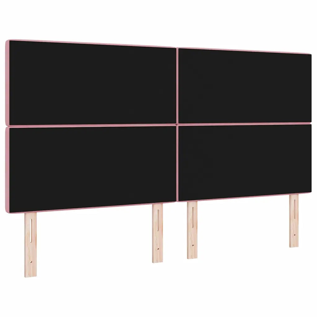 Testiera LED con strisce LED con testiera Rosa 180 cm Velluto 3338377