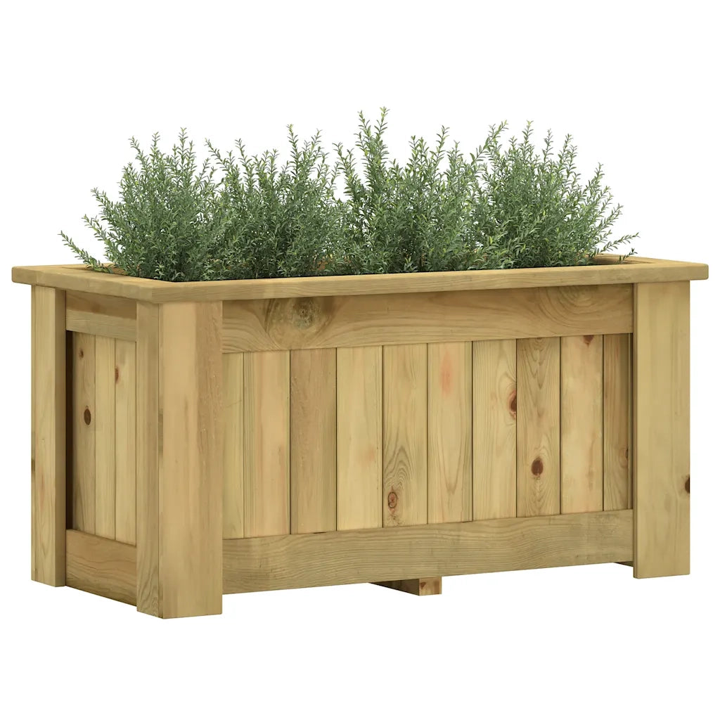 Fioriera Rialzata 100x50x50 cm in Legno di Pino Impregnato 49094