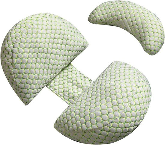 Cuscino per gravidanza a forma di U - Cuscino per gravidanza per sonnecchiatori di lato - Supporto per la schiena, le anche e le gambe