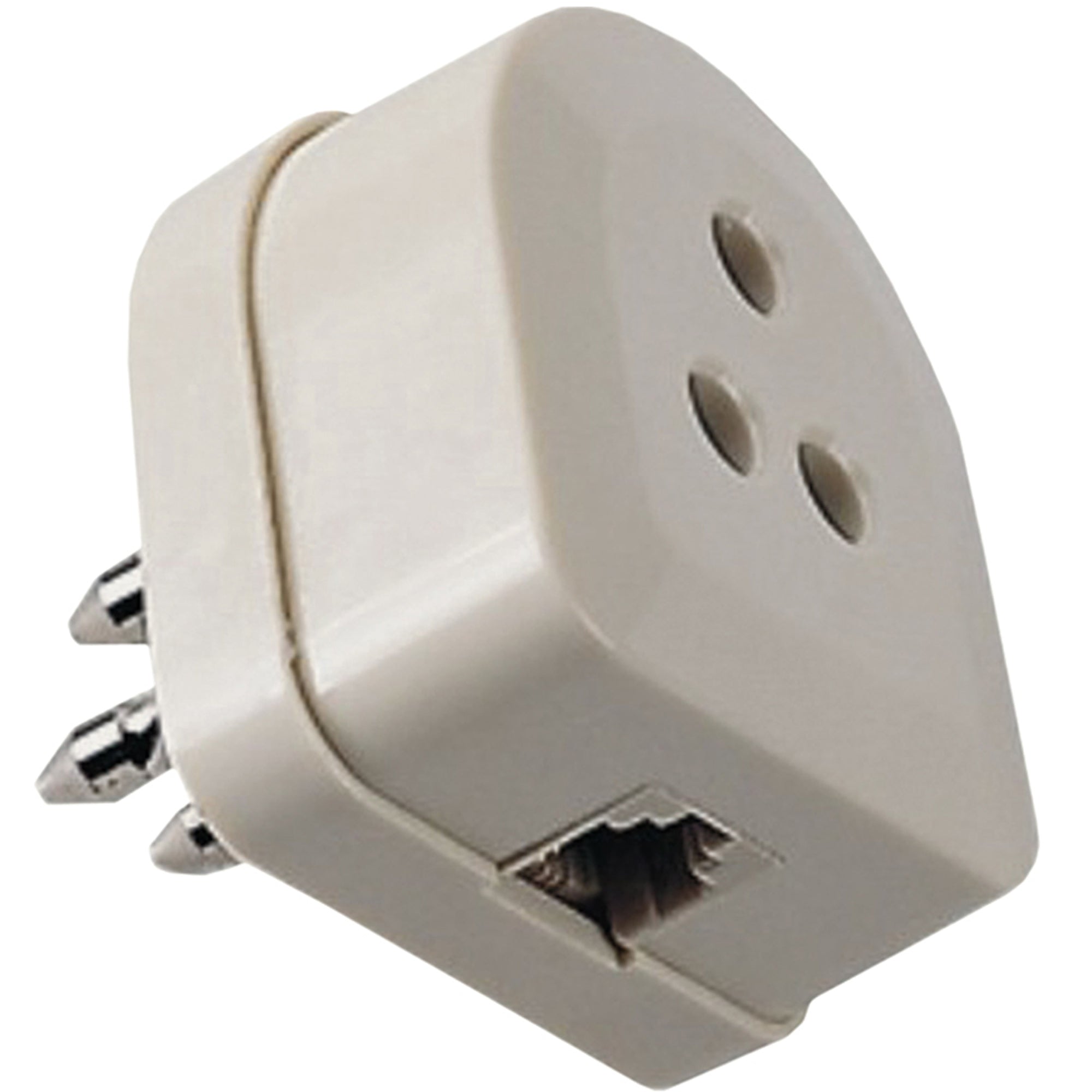 Adattatore spina e presa tripolare modulare 6p 4 c