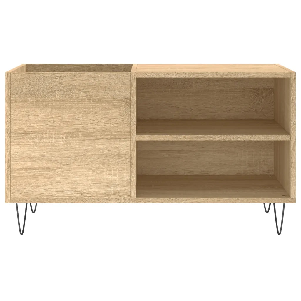 Mobile Porta Dischi Rovere Sonoma 85x38x48 cm Legno Multistrato 831703