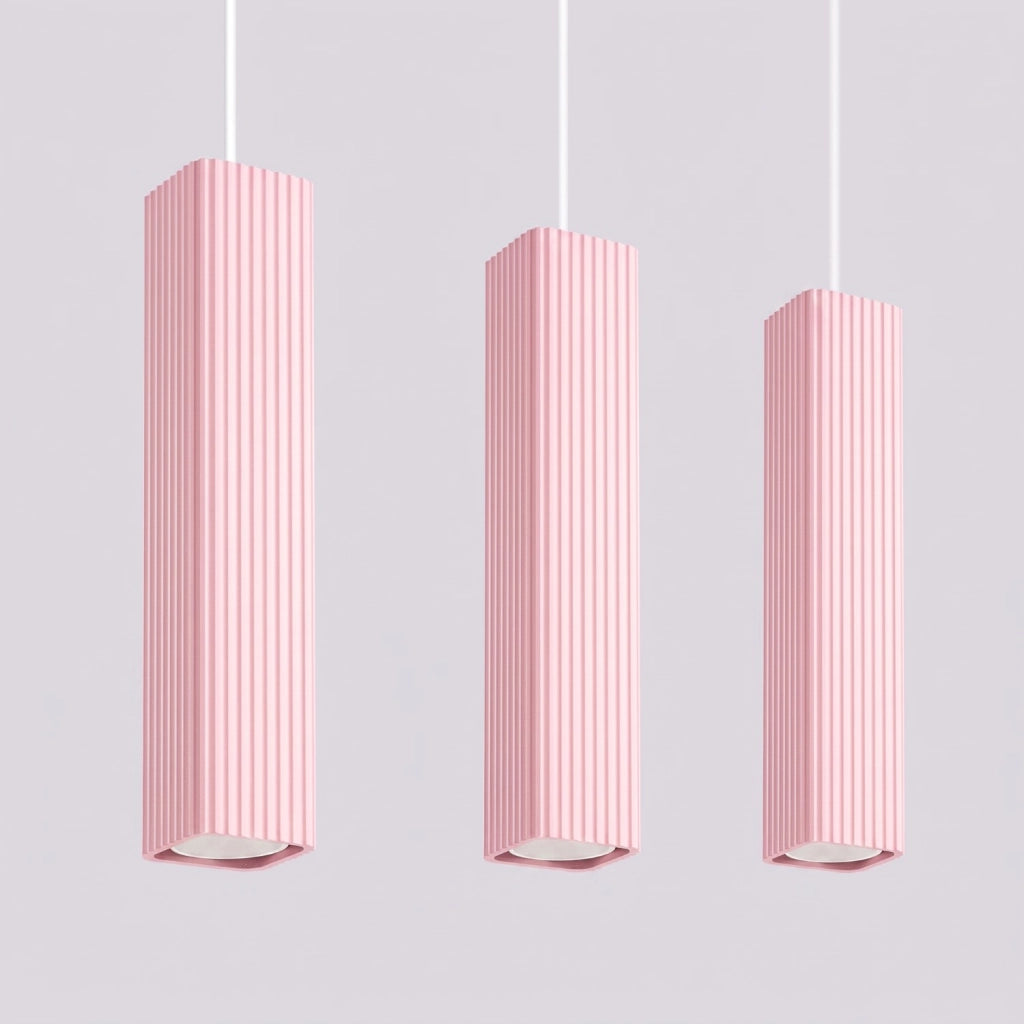 Lampada a sospensione RAYO 3L rosa
