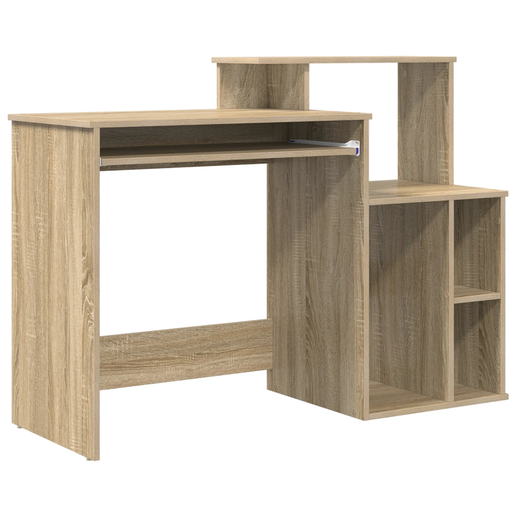 Scrivania con deposito rovere di Sonoma 120,5x44x88,5 cm Legno ingegnerizzato