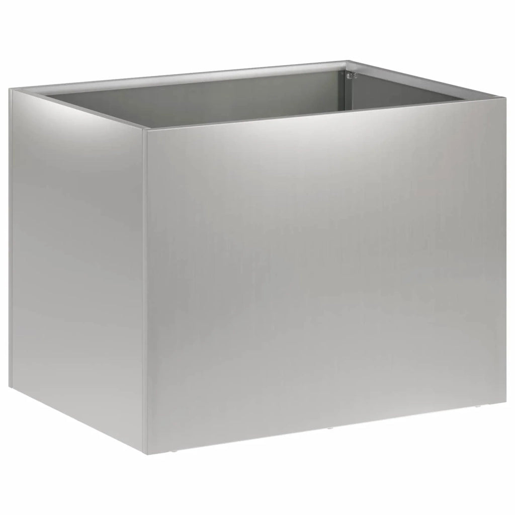 Vaso da giardino Argento 40 x 30 x 30 cm Acciaio zincato 8005200