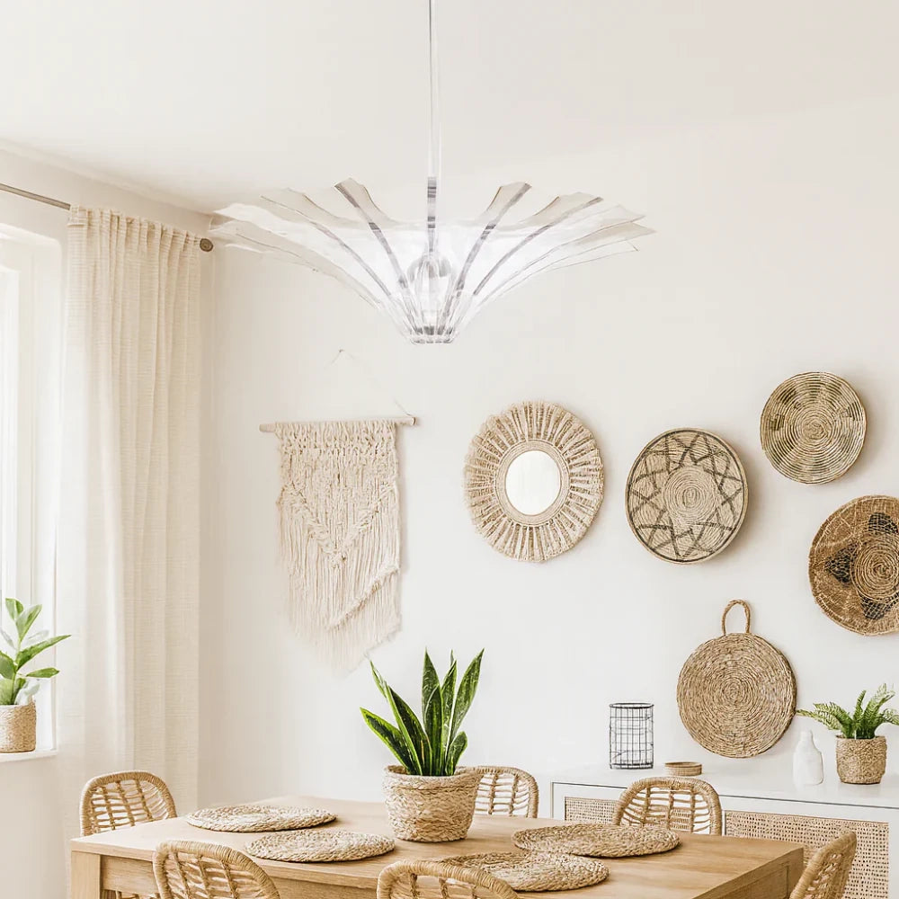 Lampada a sospensione in metallo Lotus violetto | Duzzle