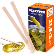 Pinze per cetrioli KADAX, per cavolo cappuccio, toast, griglia, in legno, 21,5 cm