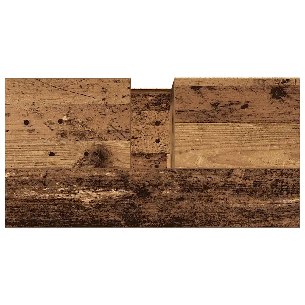 Armadietto da Bagno Legno Antico 65x33x60 cm in Truciolato 857226