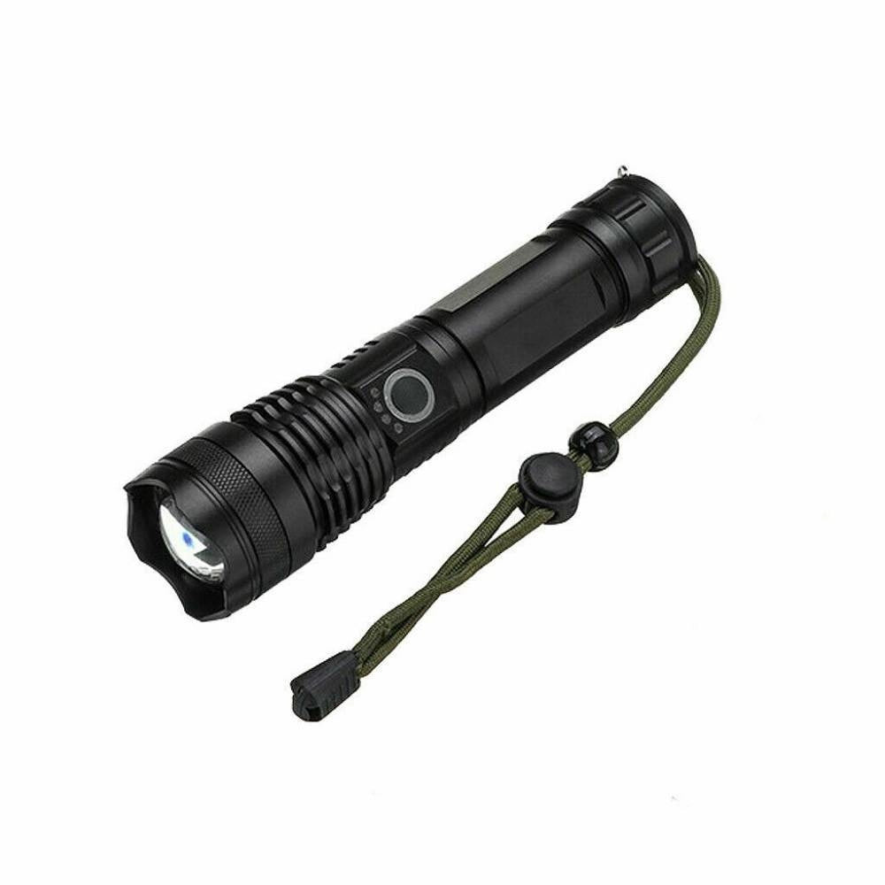 Trade Shop - Torcia Tattica/militare Led Cree T6 Ricaricabile Zoom Doppia Batteria A90-p50 -