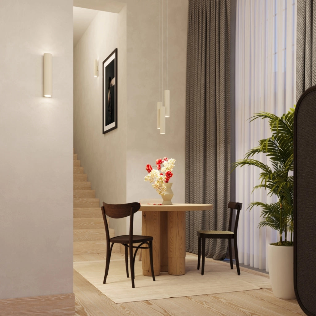 Lampada a sospensione beige 3 tubi GU10 Ø20 Modeno