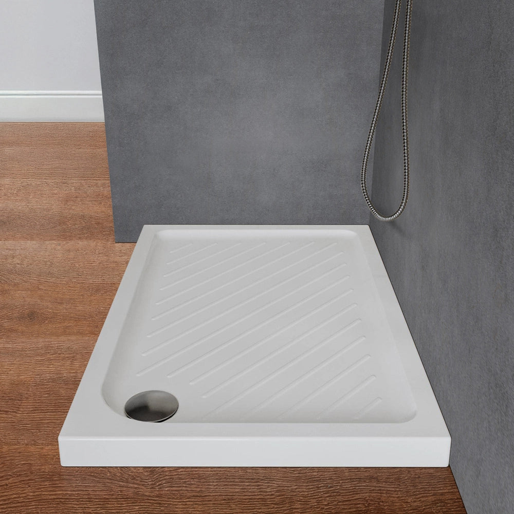 Piatto doccia 80x100 rettangolare in ceramica bianco Dolomite Gemma
