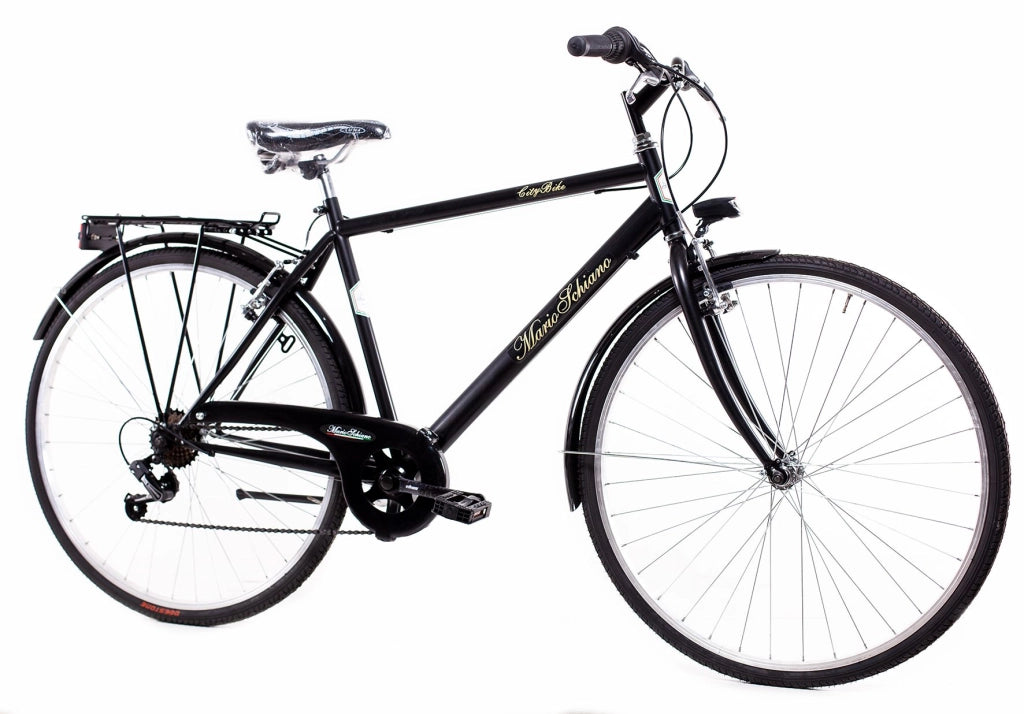 MARIO SCHIANO city bike 28 uomo , bici da passeggio cambio 6 velocita' , Nera