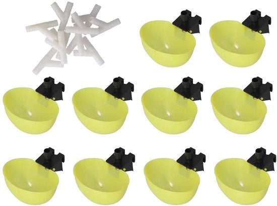 Sistema di Rifornimento Automatico per Animali - 10 Unità - Serbatoio d'Acqua