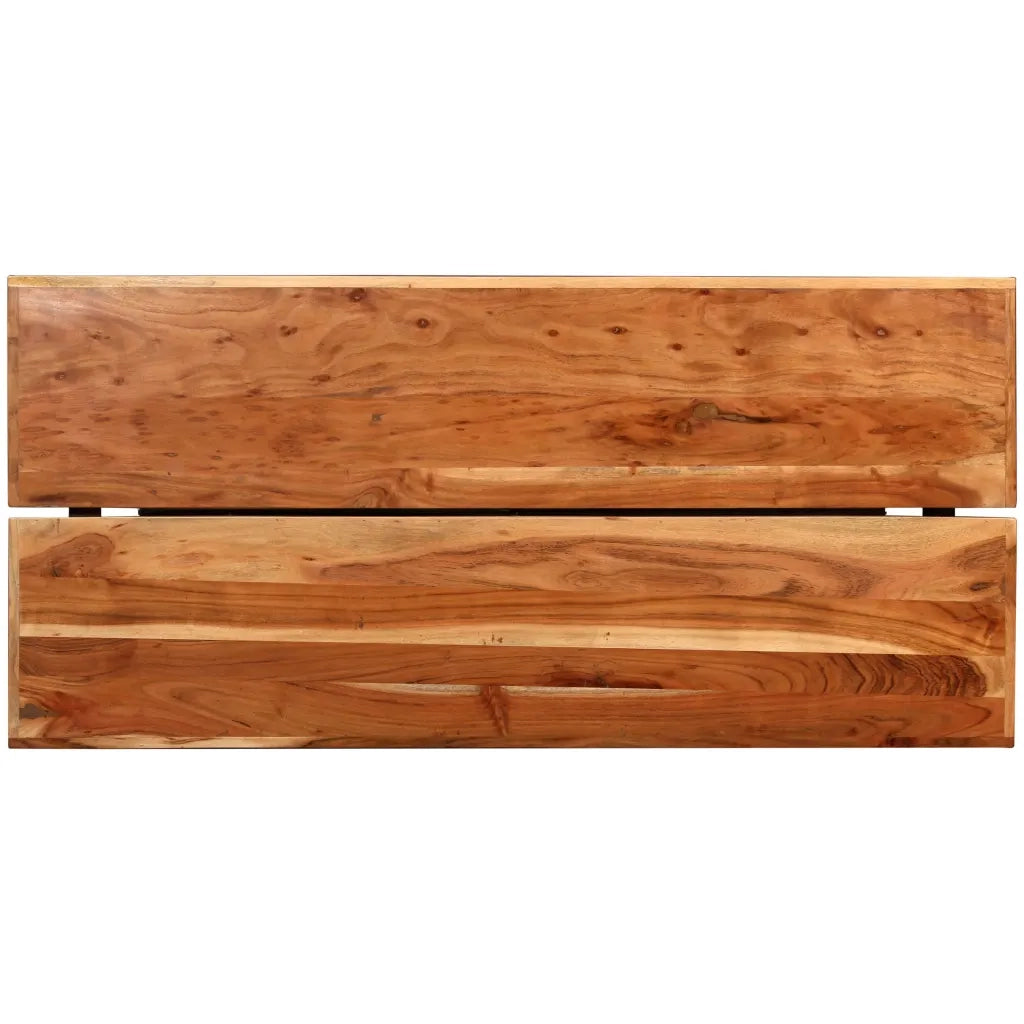 Set da Bar 5 pz in Legno Massello di Sheesham e Vera Pelle cod mxl 47690