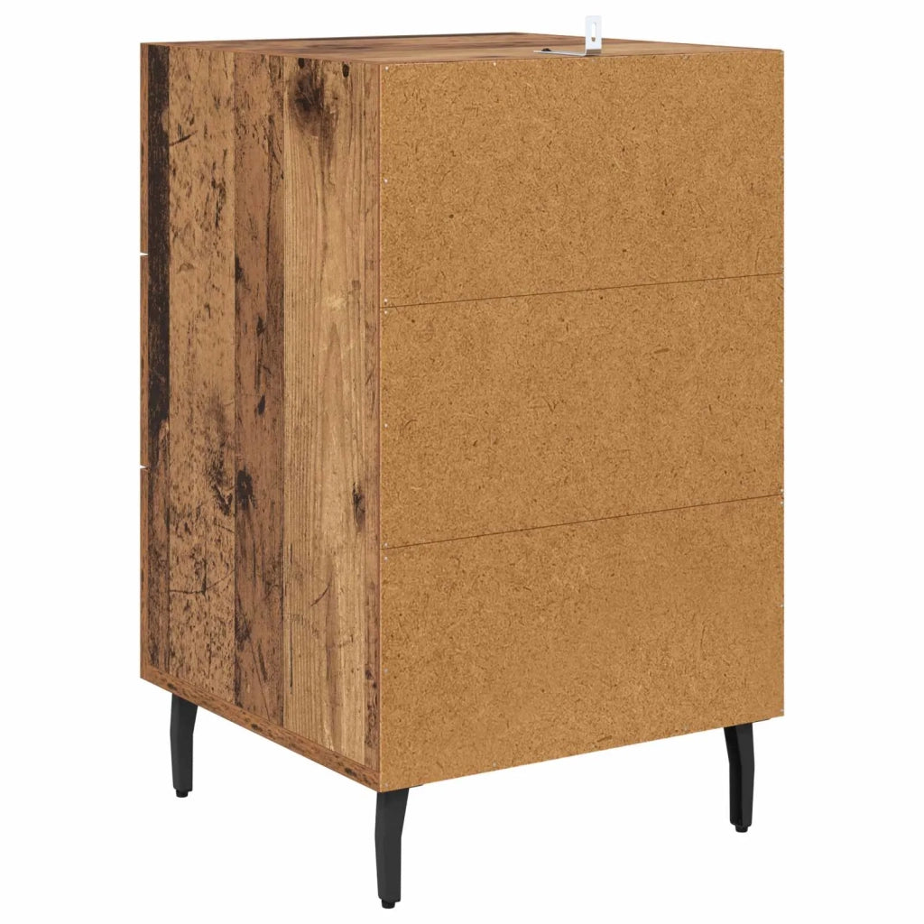 Armadio da Notte con cassetto Legno vecchio 40 x 40 x 66 cm