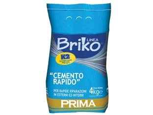K2 LINEA BRIKO CEMENTO RAPIDO GRIGIO IN POLVERE- - Kg.4 in busta - 4 pezzi K2