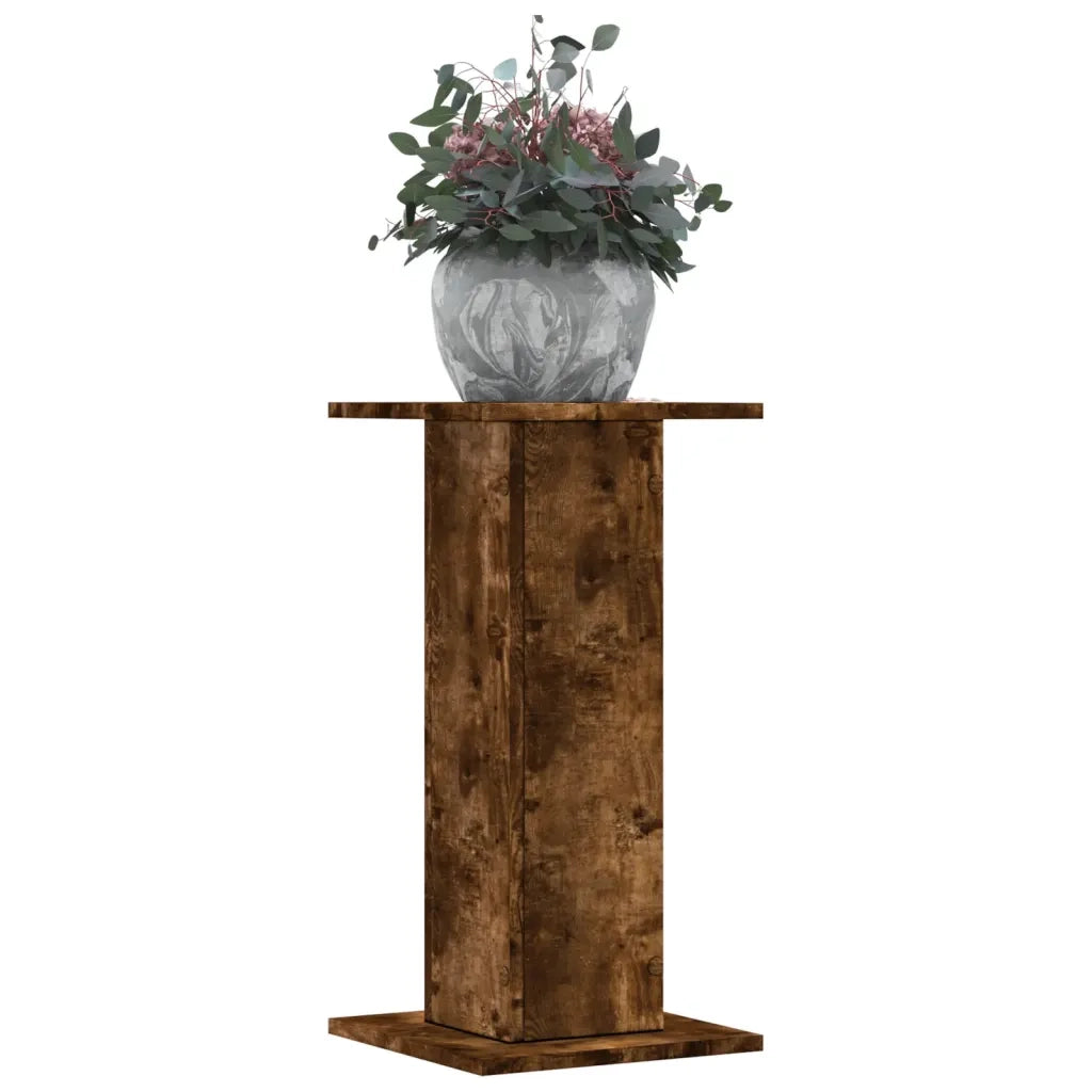 Supporti per piante | Sostegno per piante 2 pz Rovere Fumo 30x30x60 cm in Truciolato