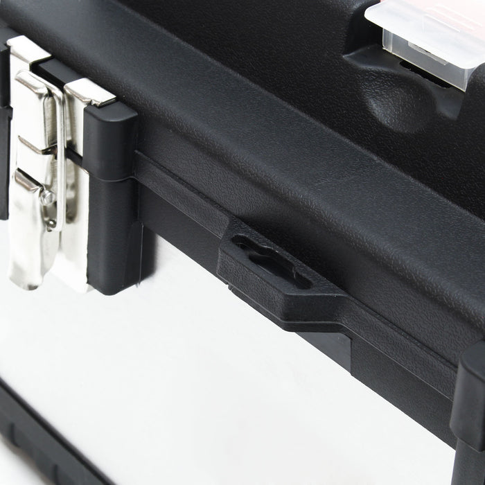 Valigetta porta attrezzi acciaio inox e plastica Cassetta portautensili con maniglia