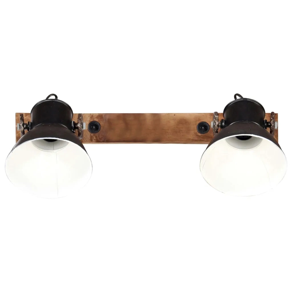 Lampada da Parete Stile Industriale Nera 45x25 cm E27 CFW8725470