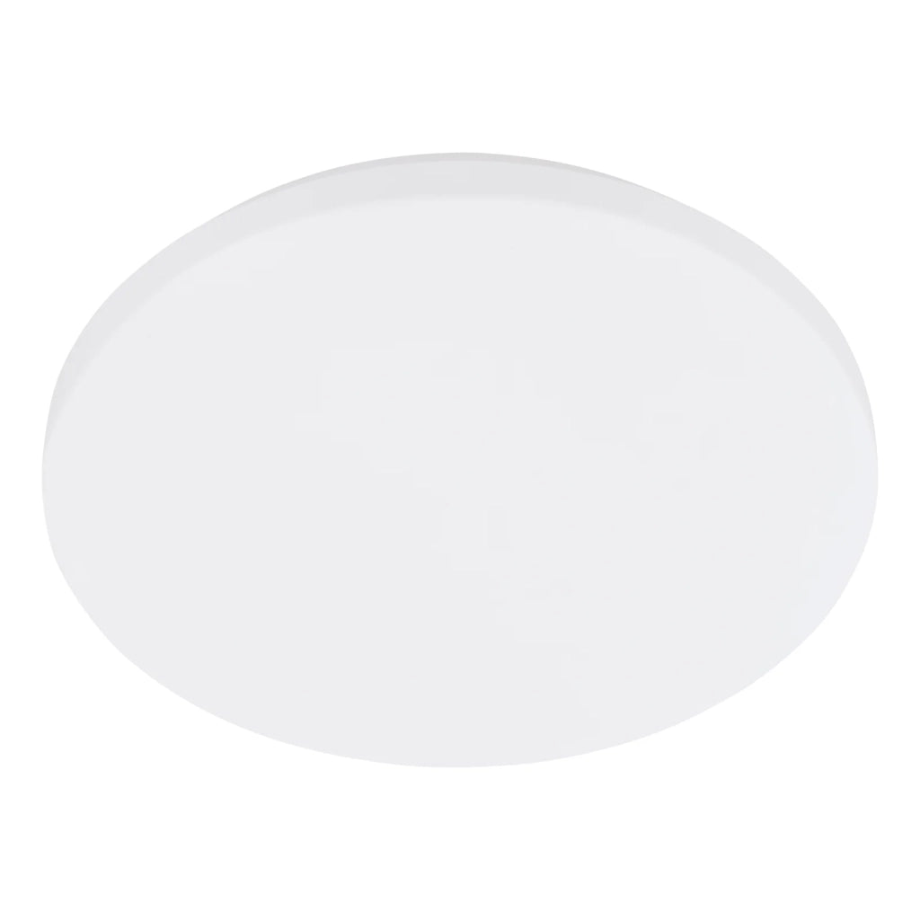 Plafoniera Tonda Moderna Frania-Ip Acciaio Bianco Plastica Led 18W 2100Lm Ip44
