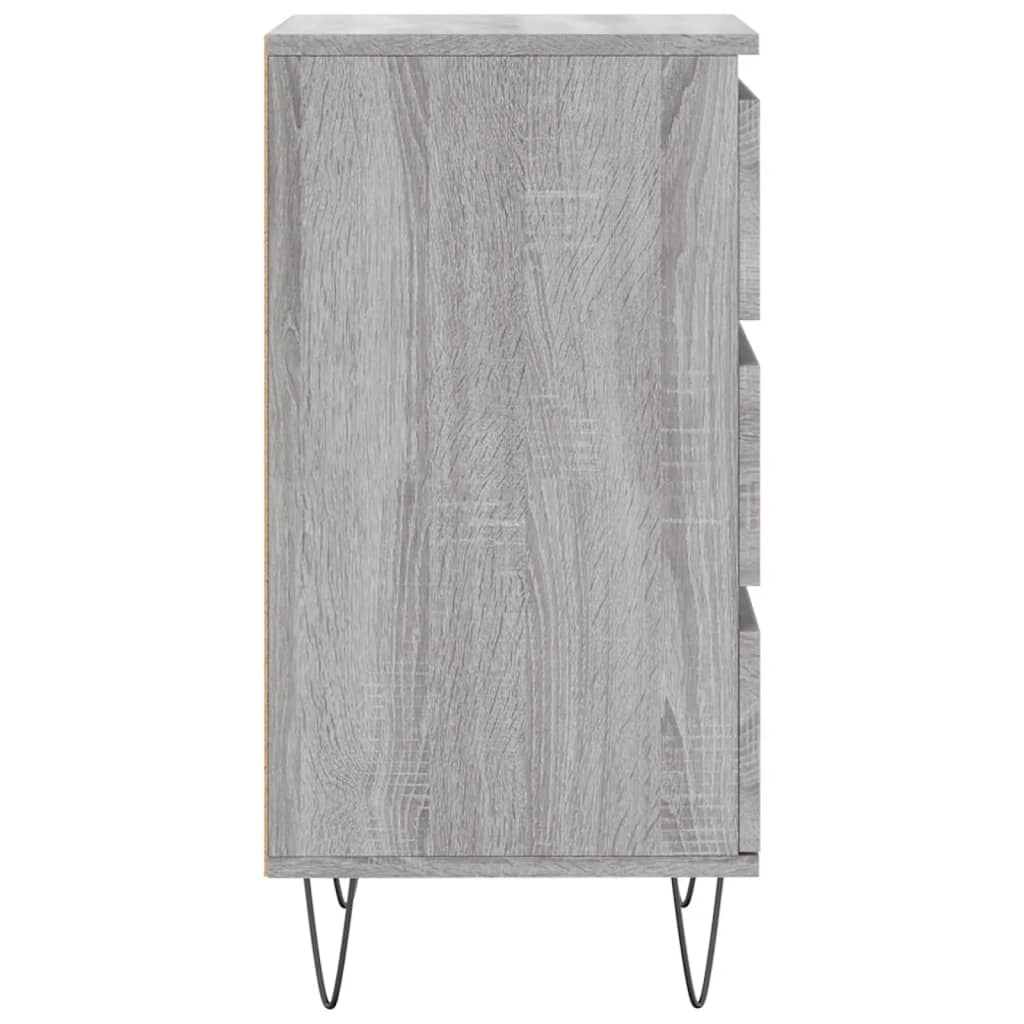 Buffet credenza cassettiera armadio mobile contenitore organizer cucina soggiorno Sonoma 40 x 35 x 70 cm legno ingegnerizzato grigio 02_0036354