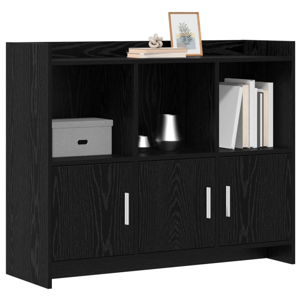 Credenza Rovere Nero 98,5 x 33 x 80 cm Legno ingegnerizzato 8011140