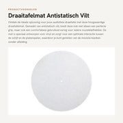 Matrice antistatica per dischi - 2 mm Velt - Matrice anti vibrazione - Materiale vinile - Idonea per giradischi - Diametro 295 mm