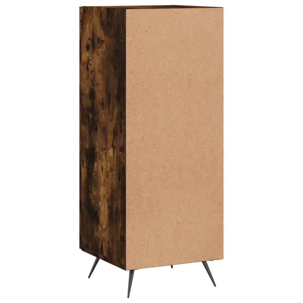 Credenza | Madia | Buffet da pranzo | Armadio da pranzo Rovere Fumo 34,5x34x90 cm in Legno Multistrato
